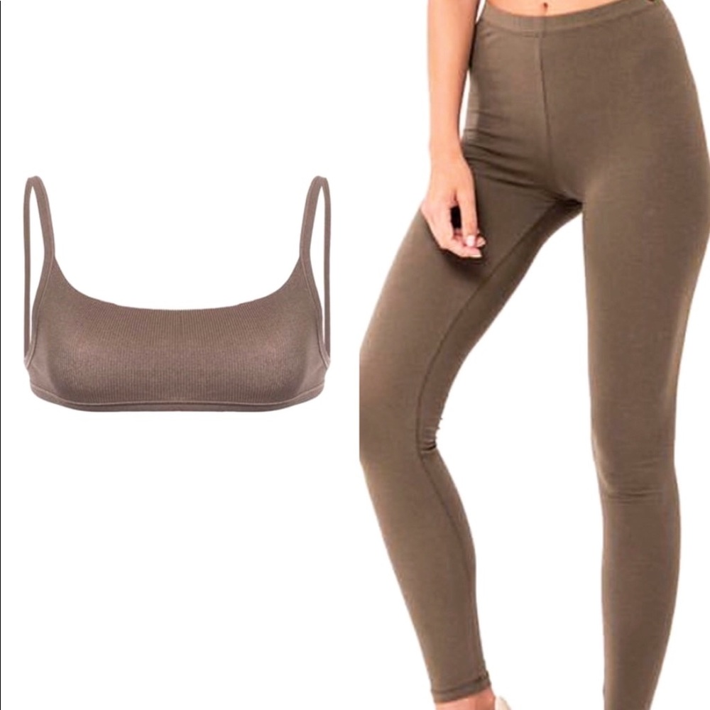 Yeezy inspired two piece set